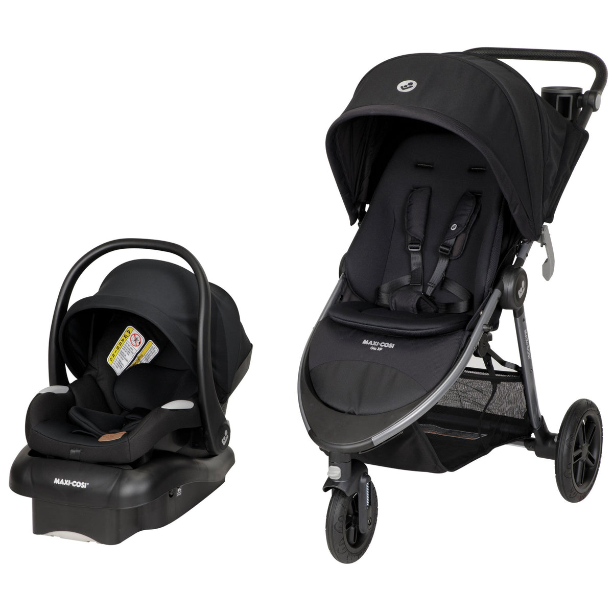 maxi cosi adorra folded dimensions Maxi-Cosi Gia XP Luxe 3-Wheel Travel System, Midnight Moon