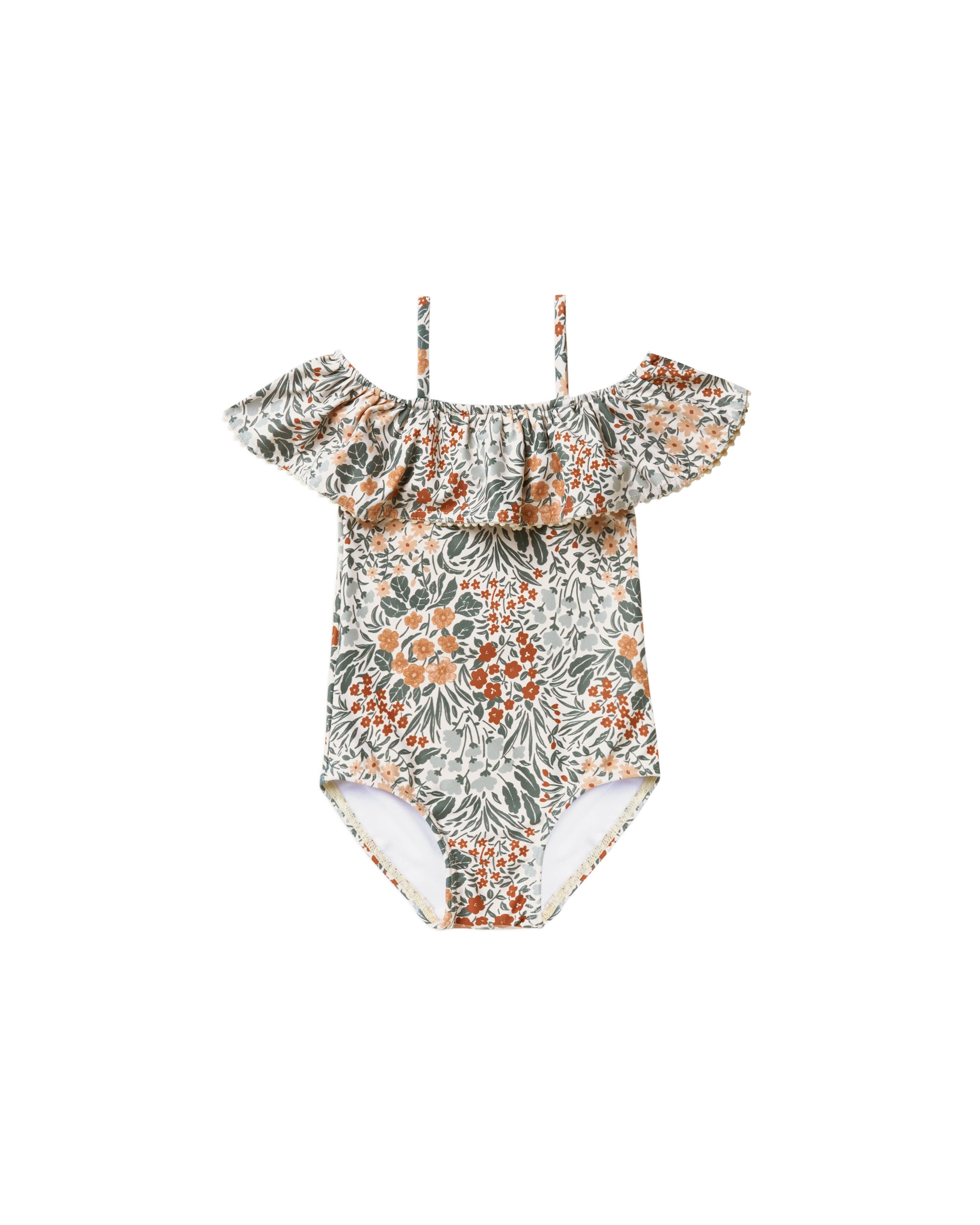 Rylee + Cru Off The Shoulder One-Piece | Flower Field – AH Baby Co