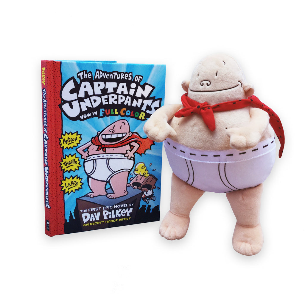 Captain Underpants Doll with 144 page Hardcover book